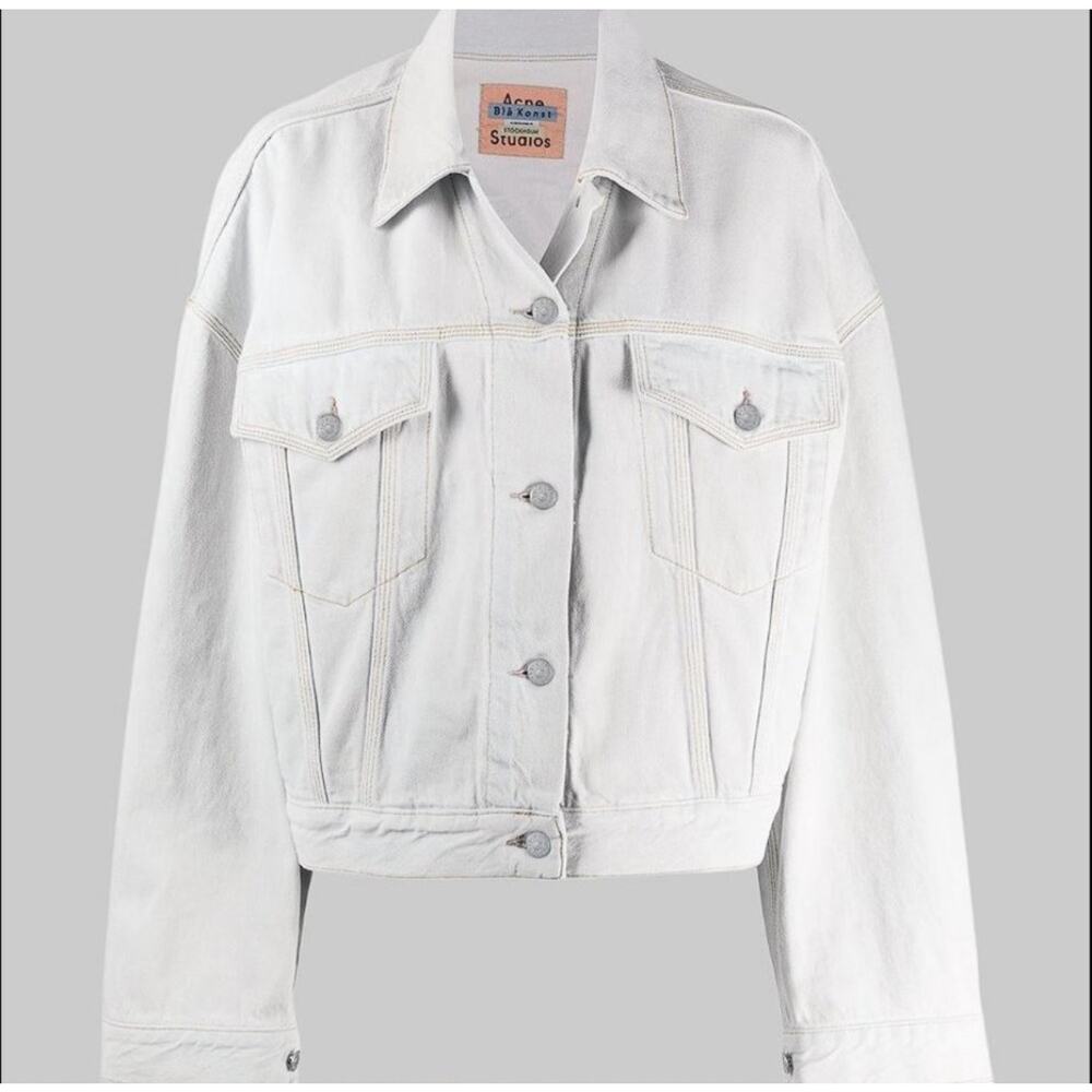 ACNE STUDIOS Women's 1999 Sky Denim Jacket Size 34 (US 2) in Stonewashed